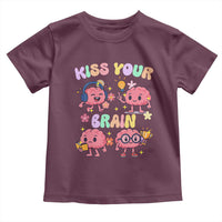 Kiss Your Brain Toddler T Shirt Funny Teacher - Wonder Print Shop