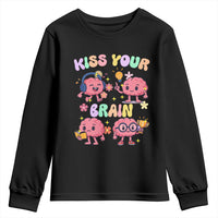 Kiss Your Brain Youth Sweatshirt Funny Teacher - Wonder Print Shop