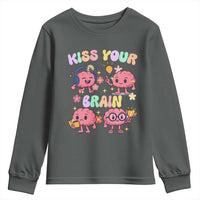 Kiss Your Brain Youth Sweatshirt Funny Teacher - Wonder Print Shop