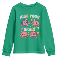 Kiss Your Brain Youth Sweatshirt Funny Teacher - Wonder Print Shop