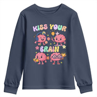 Kiss Your Brain Youth Sweatshirt Funny Teacher - Wonder Print Shop
