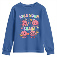 Kiss Your Brain Youth Sweatshirt Funny Teacher - Wonder Print Shop