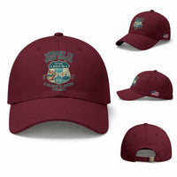 Route Highway 66 Chicago Santa Monica Vintage America Road Trip Baseball Cap