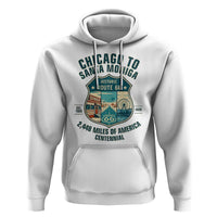 Route Highway 66 Chicago Santa Monica Vintage America Road Trip Hoodie