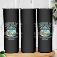 Route Highway 66 Chicago Santa Monica Vintage America Road Trip Skinny Tumbler
