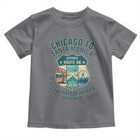 Route Highway 66 Chicago Santa Monica Vintage America Road Trip Toddler T Shirt