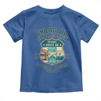 Route Highway 66 Chicago Santa Monica Vintage America Road Trip Toddler T Shirt