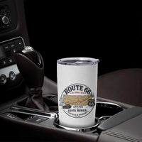Route Highway 66 Map Chicago to Santa Monica Tumbler Cup Vintage America Road Trip Americana