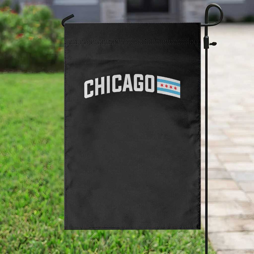 Sweet Chicago Flag Red Six Pointed Stars Garden Flag