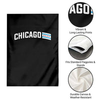 Sweet Chicago Flag Red Six Pointed Stars Garden Flag