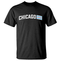 Sweet Chicago Flag Red Six Pointed Stars T Shirt