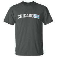 Sweet Chicago Flag Red Six Pointed Stars T Shirt