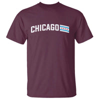 Sweet Chicago Flag Red Six Pointed Stars T Shirt