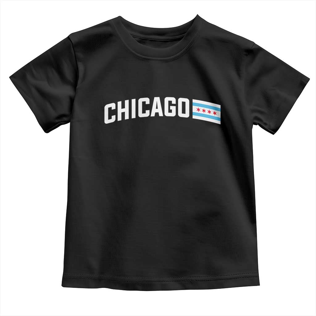 Sweet Chicago Flag Red Six Pointed Stars Toddler T Shirt
