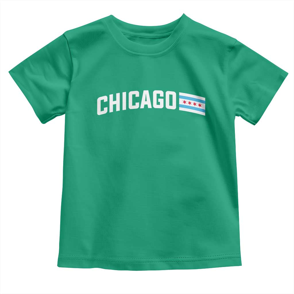 Sweet Chicago Flag Red Six Pointed Stars Toddler T Shirt