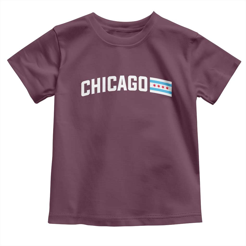 Sweet Chicago Flag Red Six Pointed Stars Toddler T Shirt