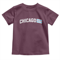 Sweet Chicago Flag Red Six Pointed Stars Toddler T Shirt