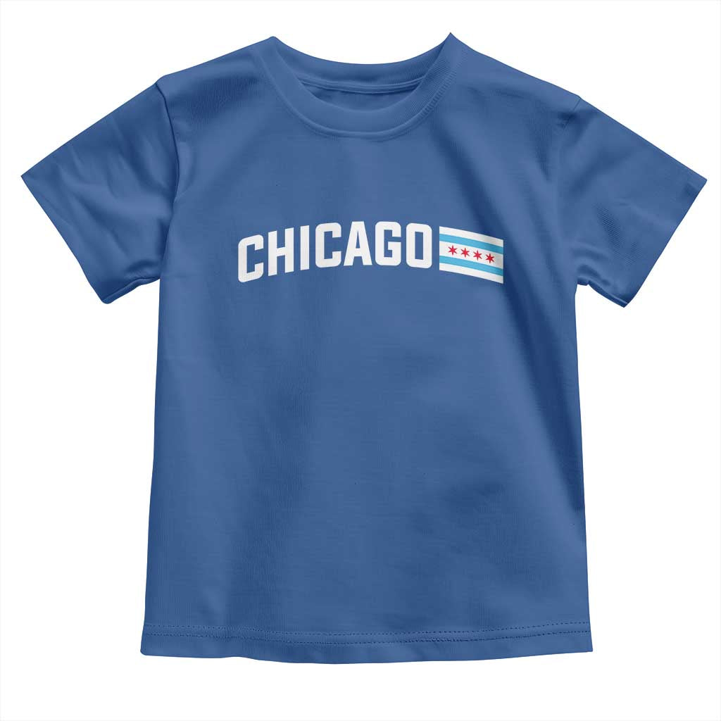 Sweet Chicago Flag Red Six Pointed Stars Toddler T Shirt