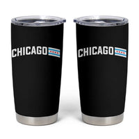 Sweet Chicago Flag Red Six Pointed Stars Tumbler Cup