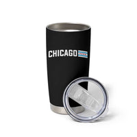 Sweet Chicago Flag Red Six Pointed Stars Tumbler Cup