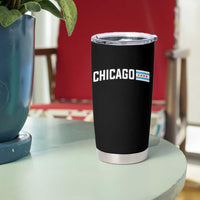 Sweet Chicago Flag Red Six Pointed Stars Tumbler Cup