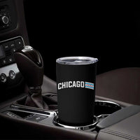 Sweet Chicago Flag Red Six Pointed Stars Tumbler Cup