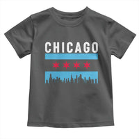 Vintage Chicago City Skyline Flag Toddler T Shirt