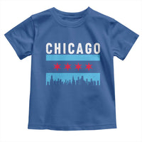 Vintage Chicago City Skyline Flag Toddler T Shirt