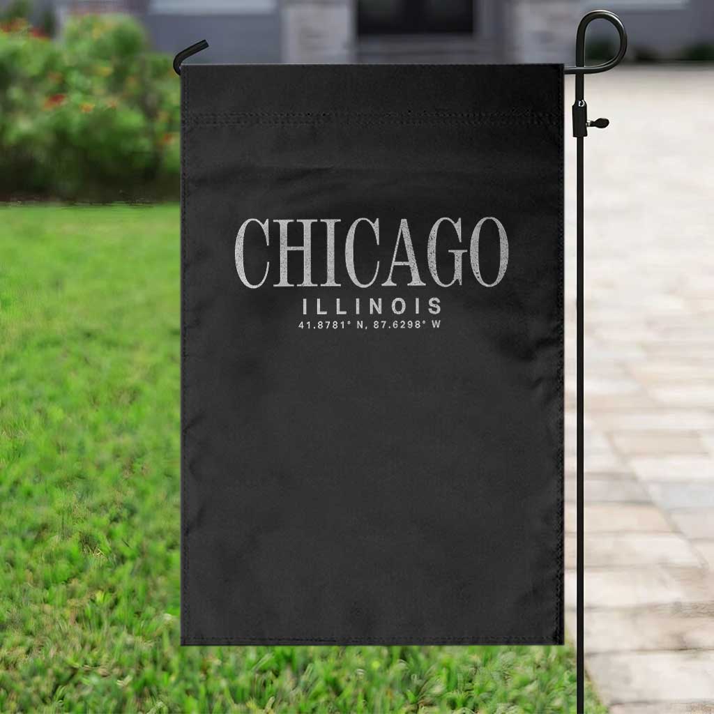 Chicago Illinois IL Est 1837 Vintage Travel Souvenir Garden Flag