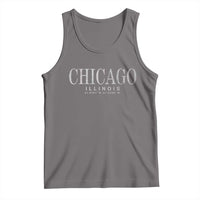 Chicago Illinois IL Est 1837 Vintage Travel Souvenir Tank Top