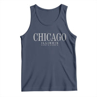Chicago Illinois IL Est 1837 Vintage Travel Souvenir Tank Top