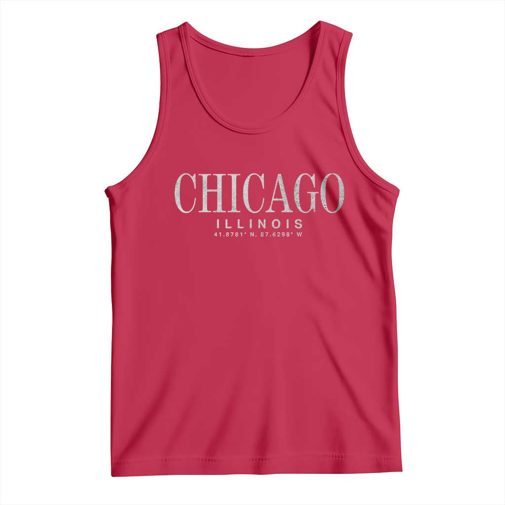 Chicago Illinois IL Est 1837 Vintage Travel Souvenir Tank Top
