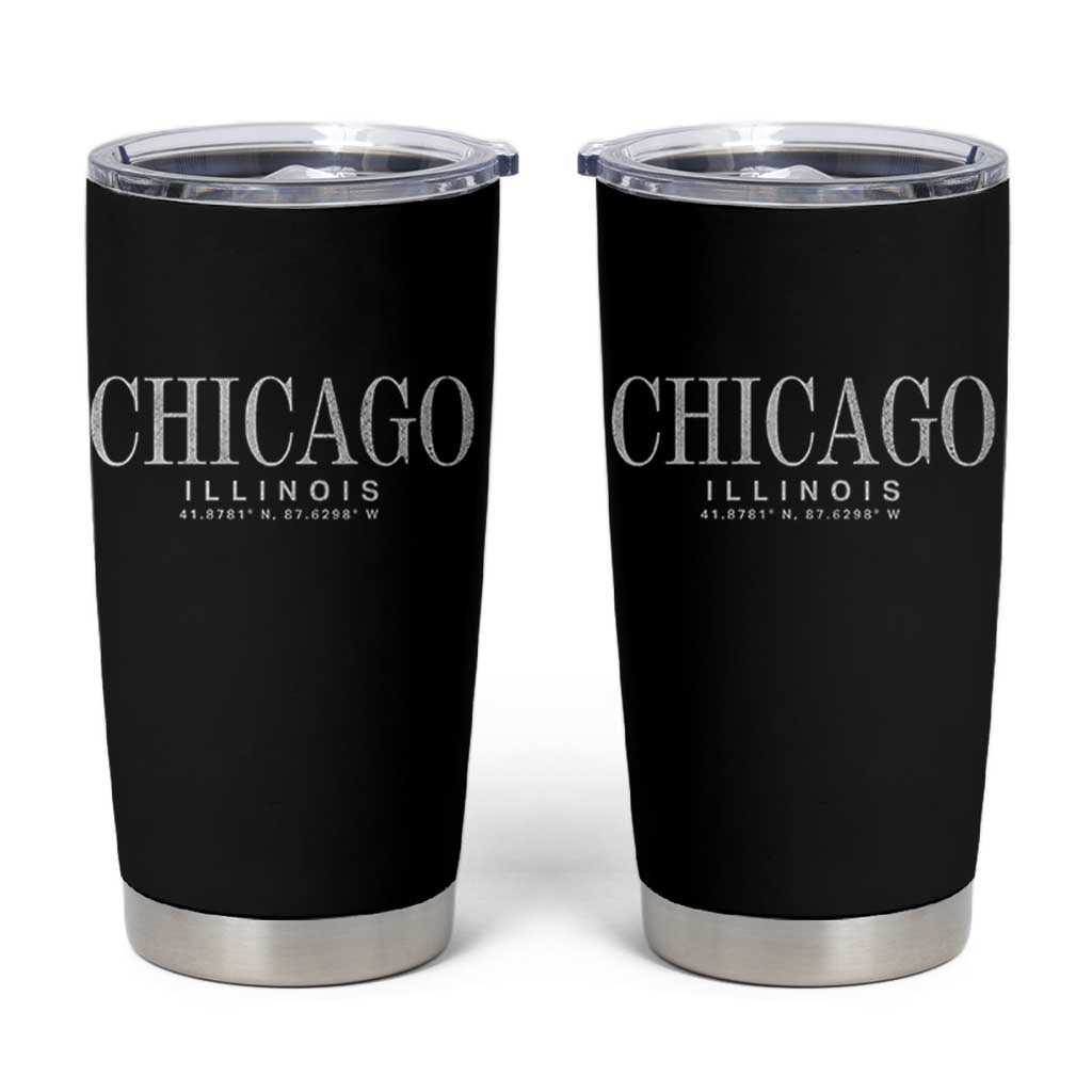 Chicago Illinois IL Est 1837 Vintage Travel Souvenir Tumbler Cup
