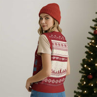 Chicago City Skyline Night Lights V-Neck Knit Sweater Vest