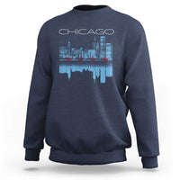 Chicago City Skyline Night Lights Sweatshirt