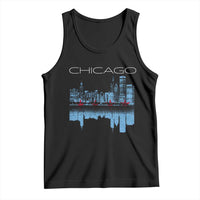 Chicago City Skyline Night Lights Tank Top