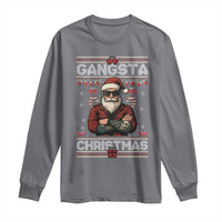 Gangster Santa Claus Hip Hop Rap Christmas Cool Long Sleeve Shirt - Wonder Print Shop
