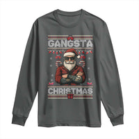 Gangster Santa Claus Hip Hop Rap Christmas Cool Long Sleeve Shirt - Wonder Print Shop