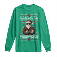 Gangster Santa Claus Hip Hop Rap Christmas Cool Long Sleeve Shirt - Wonder Print Shop
