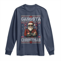 Gangster Santa Claus Hip Hop Rap Christmas Cool Long Sleeve Shirt - Wonder Print Shop