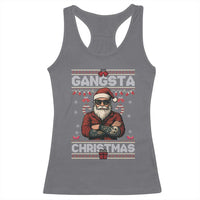 Gangster Santa Claus Hip Hop Rap Christmas Cool Racerback Tank Top - Wonder Print Shop