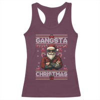 Gangster Santa Claus Hip Hop Rap Christmas Cool Racerback Tank Top - Wonder Print Shop