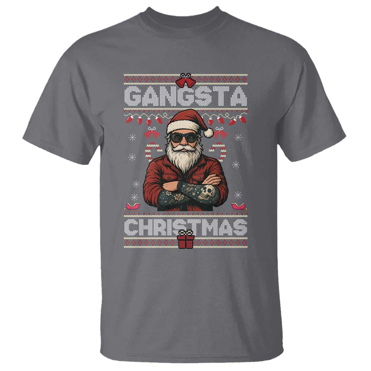 Gangster Santa Claus Hip Hop Rap Christmas Cool T Shirt - Wonder Print Shop