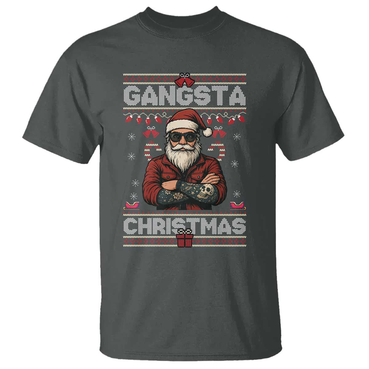 Gangster Santa Claus Hip Hop Rap Christmas Cool T Shirt - Wonder Print Shop