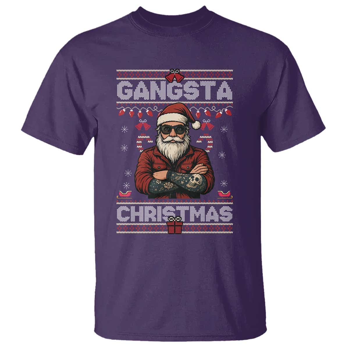 Gangster Santa Claus Hip Hop Rap Christmas Cool T Shirt - Wonder Print Shop