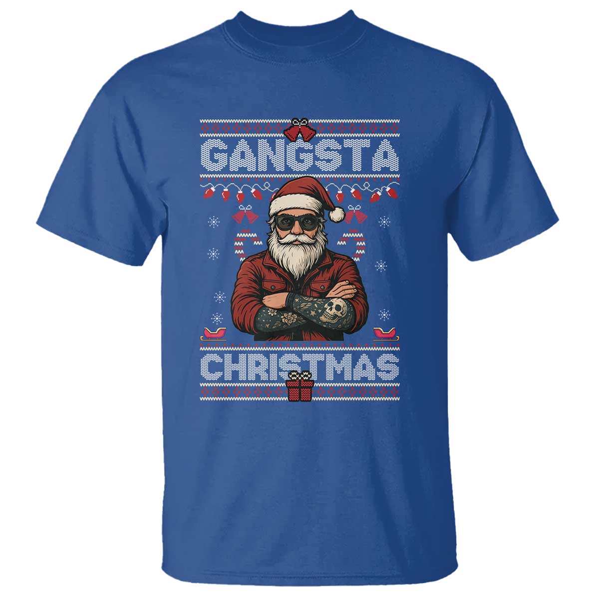 Gangster Santa Claus Hip Hop Rap Christmas Cool T Shirt - Wonder Print Shop