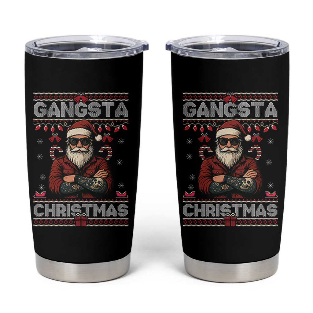 Gangster Santa Claus Hip Hop Rap Christmas Cool Tumbler Cup - Wonder Print Shop