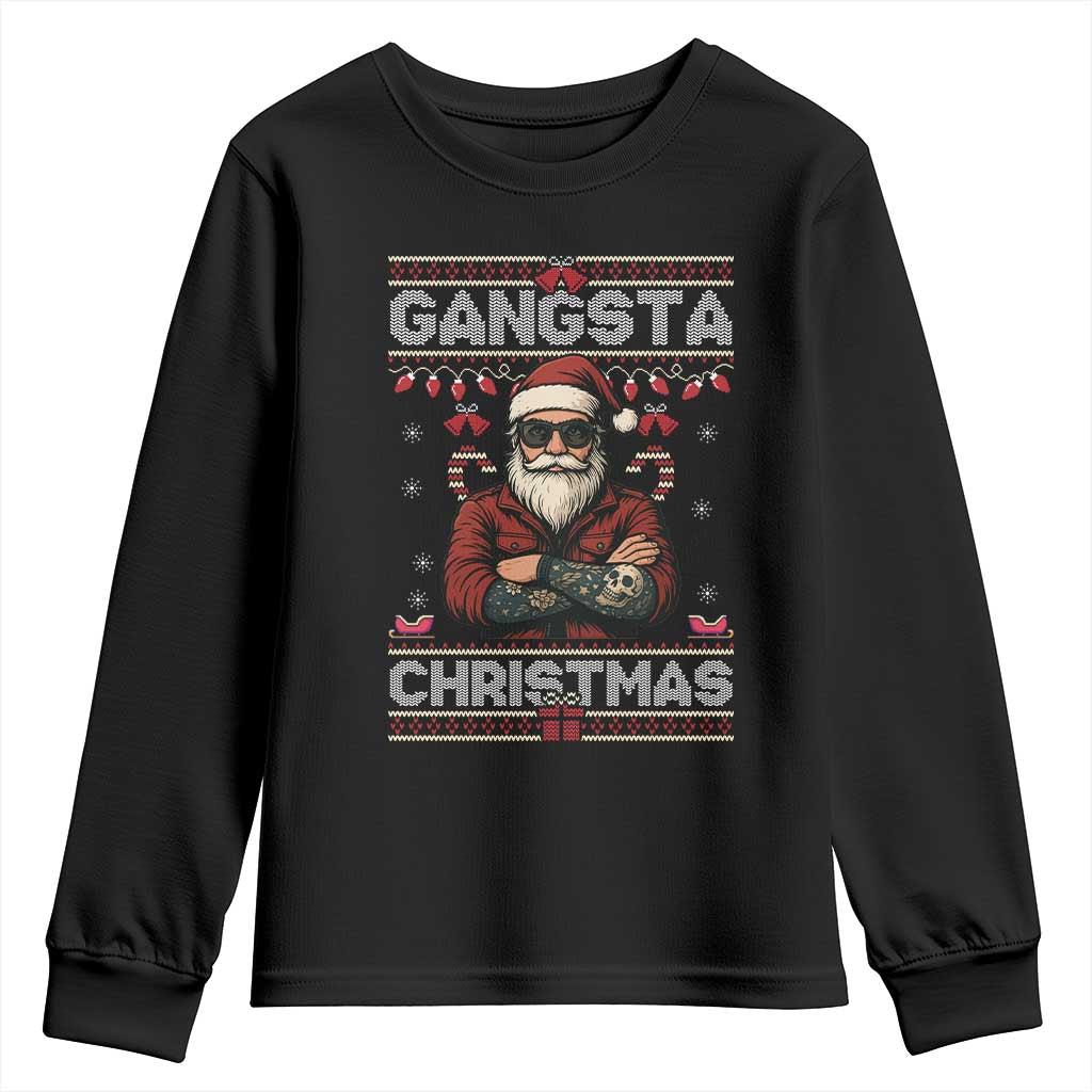 Gangster Santa Claus Hip Hop Rap Christmas Cool Youth Sweatshirt - Wonder Print Shop