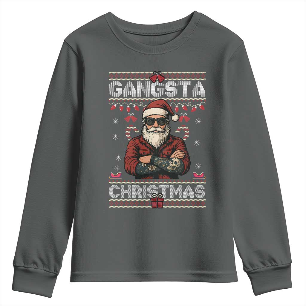 Gangster Santa Claus Hip Hop Rap Christmas Cool Youth Sweatshirt - Wonder Print Shop