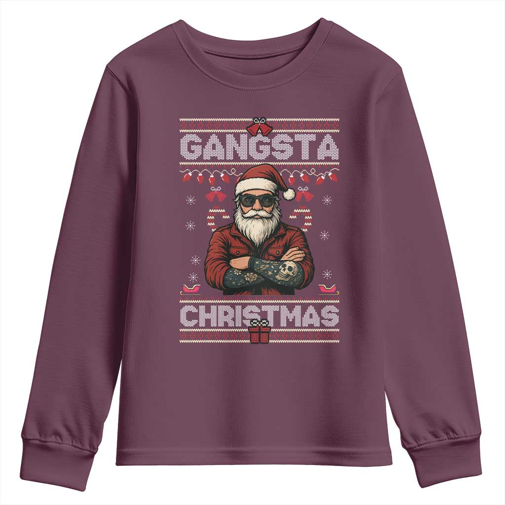 Gangster Santa Claus Hip Hop Rap Christmas Cool Youth Sweatshirt - Wonder Print Shop